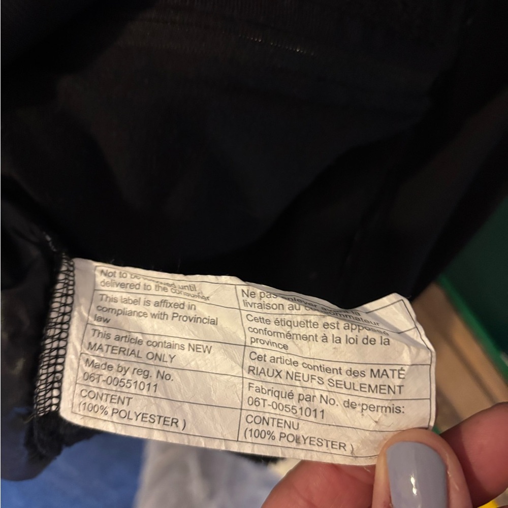 Lululemon Black Shiny Layered Full Zip Hoodie Jacket Women’s 10 - Picture 7 of 7